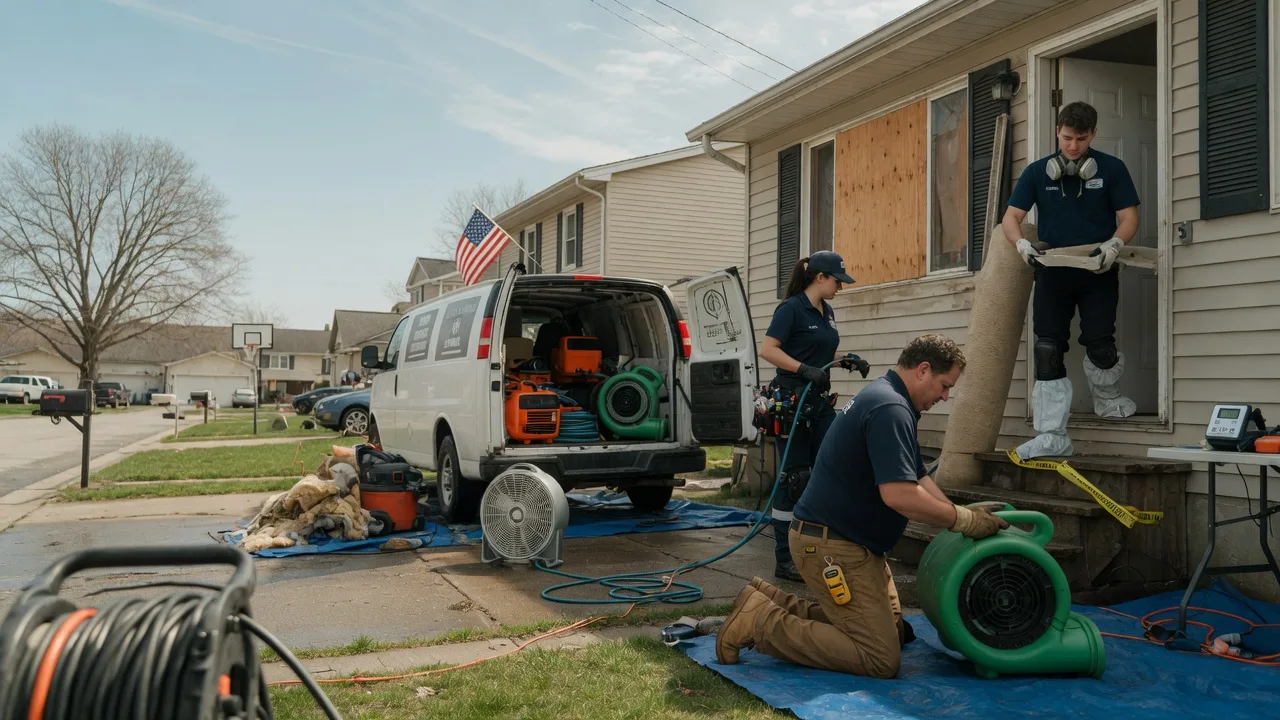 Water Damage Restoration in Bristow, IN near me